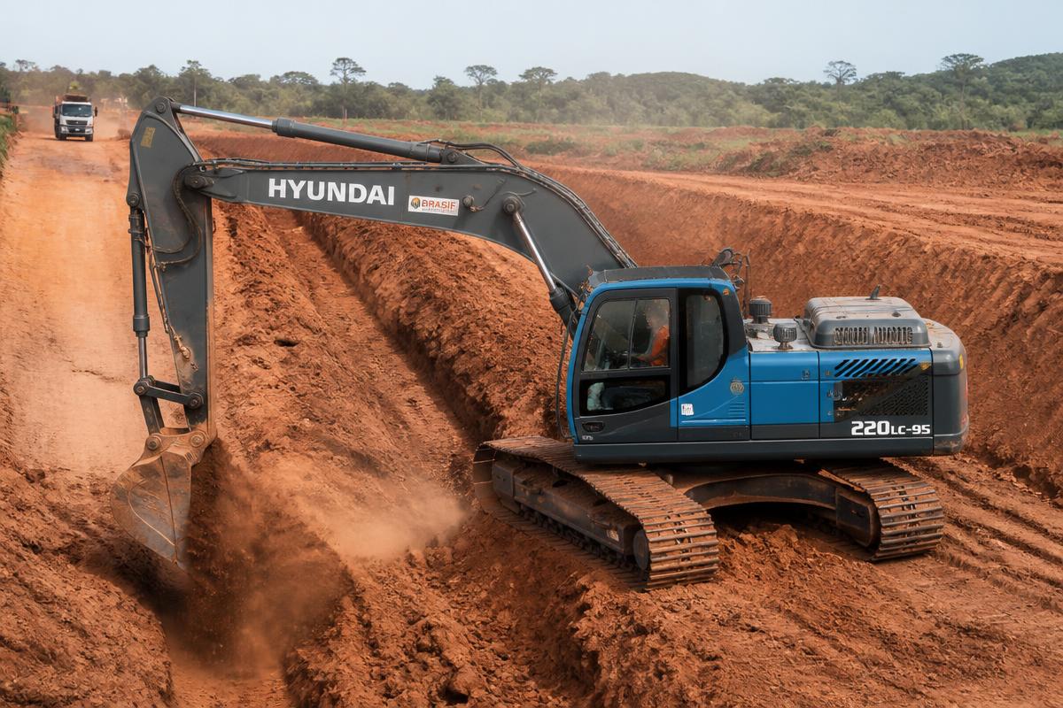 Escavadeira Hidráulica disponível para locação em Teresina